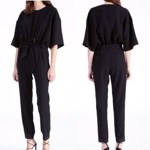 IRO Black Tie Waist Jumpsuit Size 36 / Small Paris Minimalist